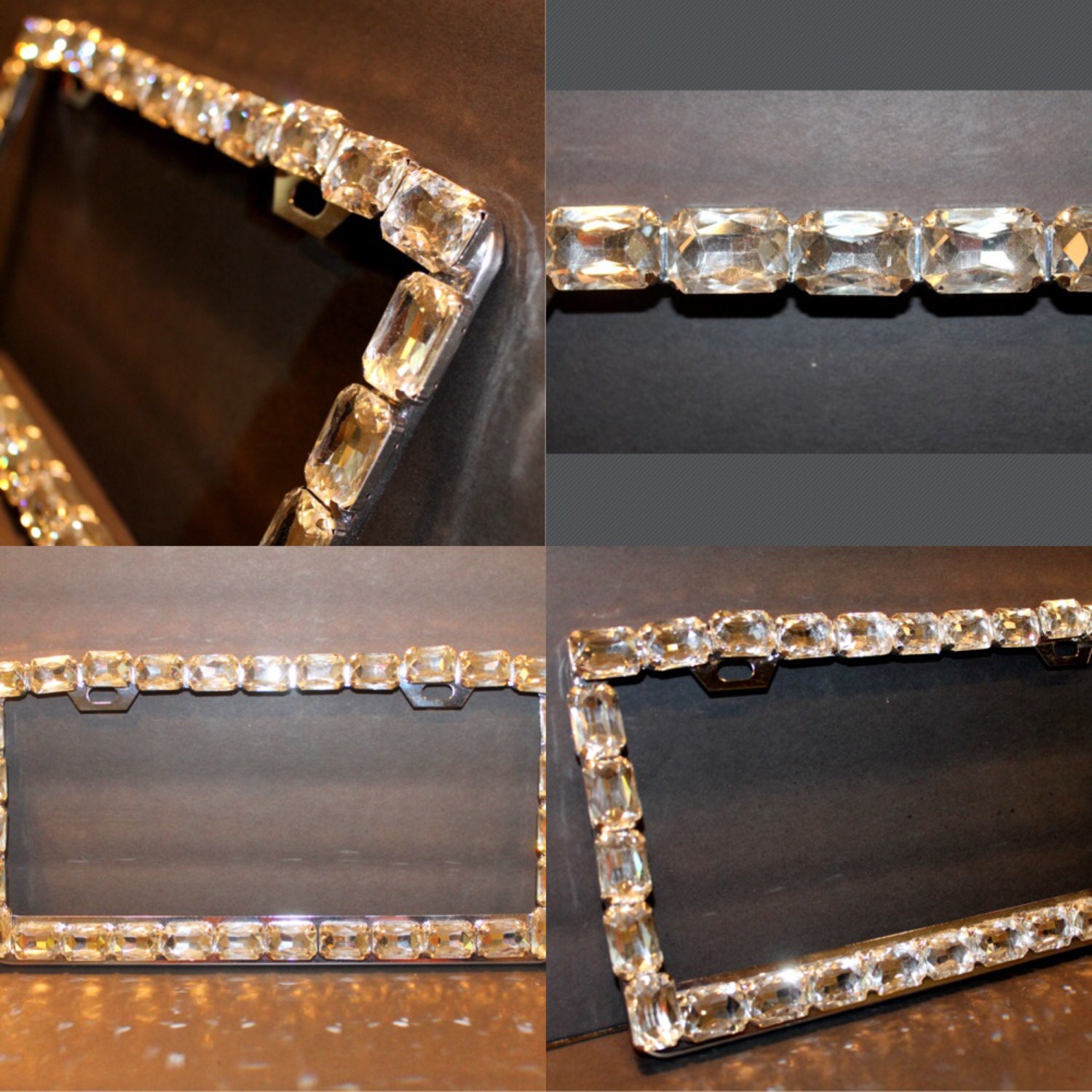 Jewel Covered License Plate Frame by TheFawnDoe on Etsy