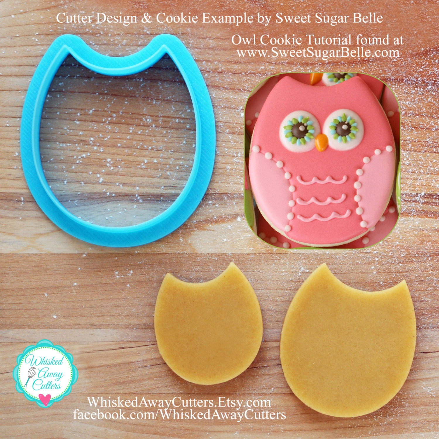 Owl by Sweet Sugar Belle Three Sizes Tutorial Link Below