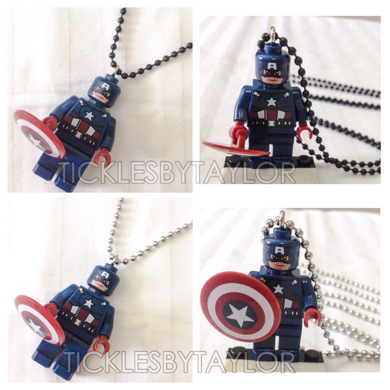 Lego® Captain America Necklace Lego Avengers Superhero