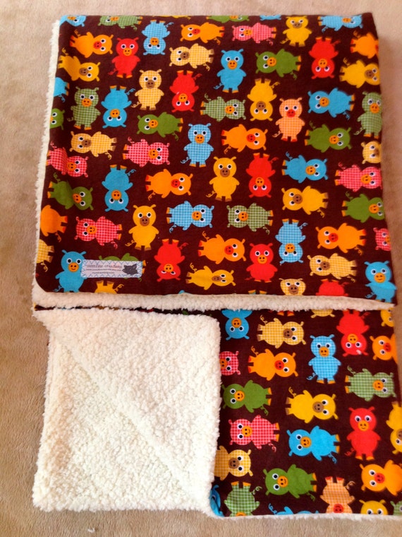 Items similar to Mini pig blanket soft ultra cuddle backed with