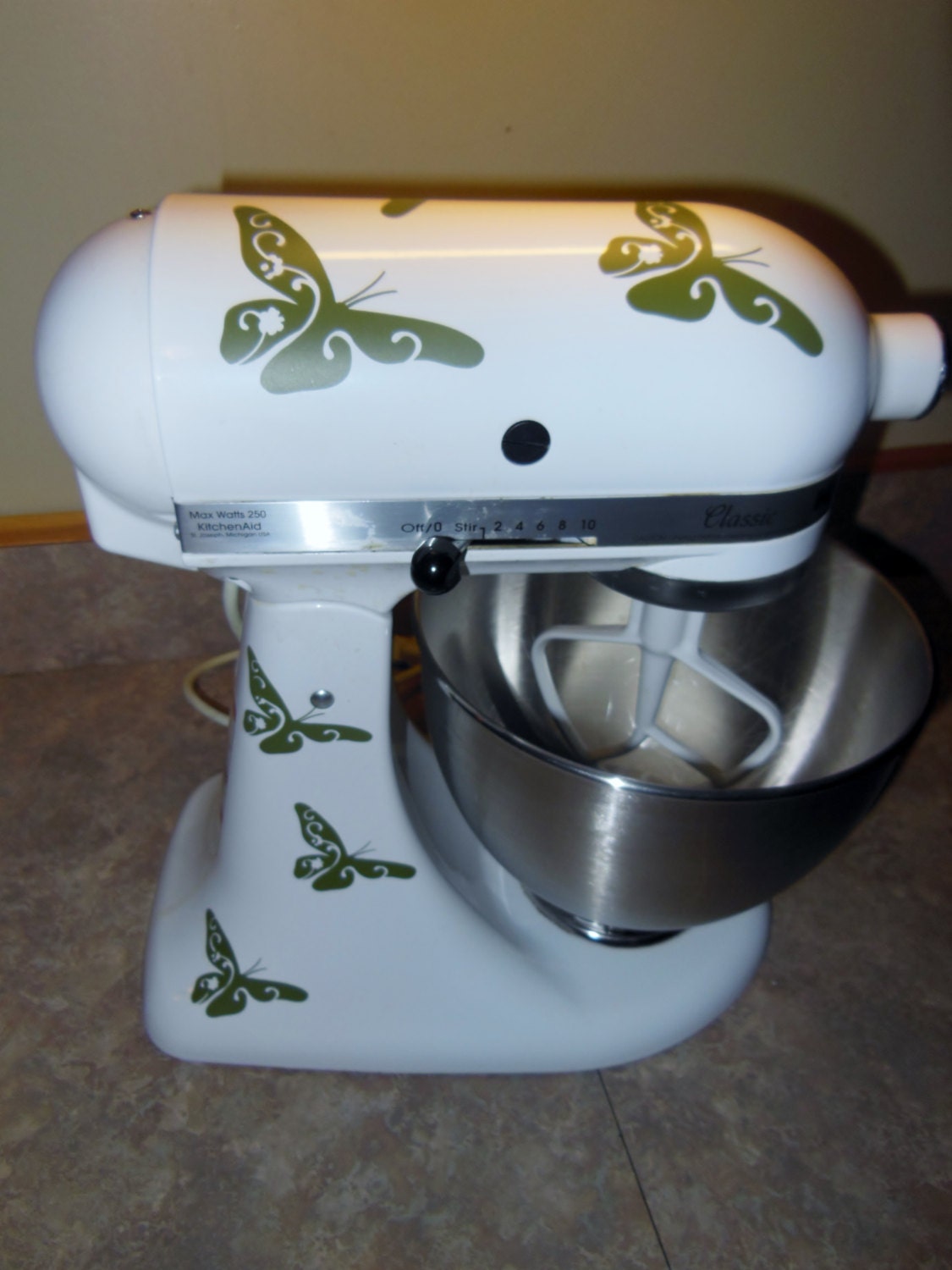 Butterfly KitchenAid Mixer Vinyl Decal Sticker Set Add a