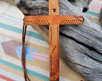 Large Knotty Alder Wood Missions Cross