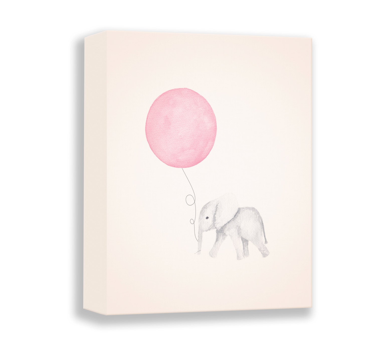 Canvas Nursery Art Gallery Wrap Nursery Art Elephant