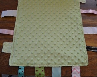 Baby Blanket with Ribbon Tags