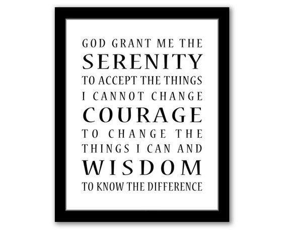 items similar to instant download serenity prayer christian