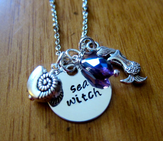 Little Mermaid Inspired Necklace. Villain Ursula by WithLoveFromOC