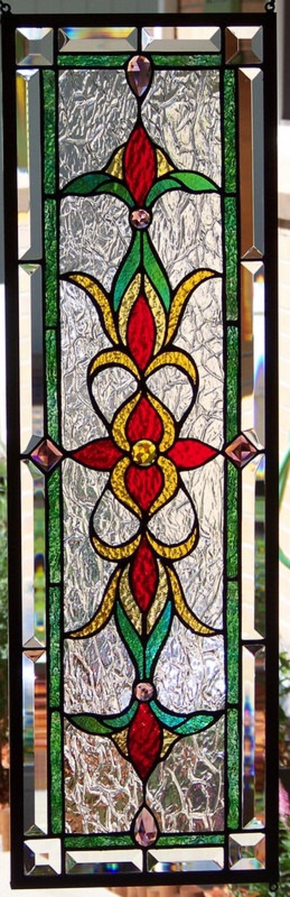 Stained Glass Window Hanging by StevesArtGlass on Etsy