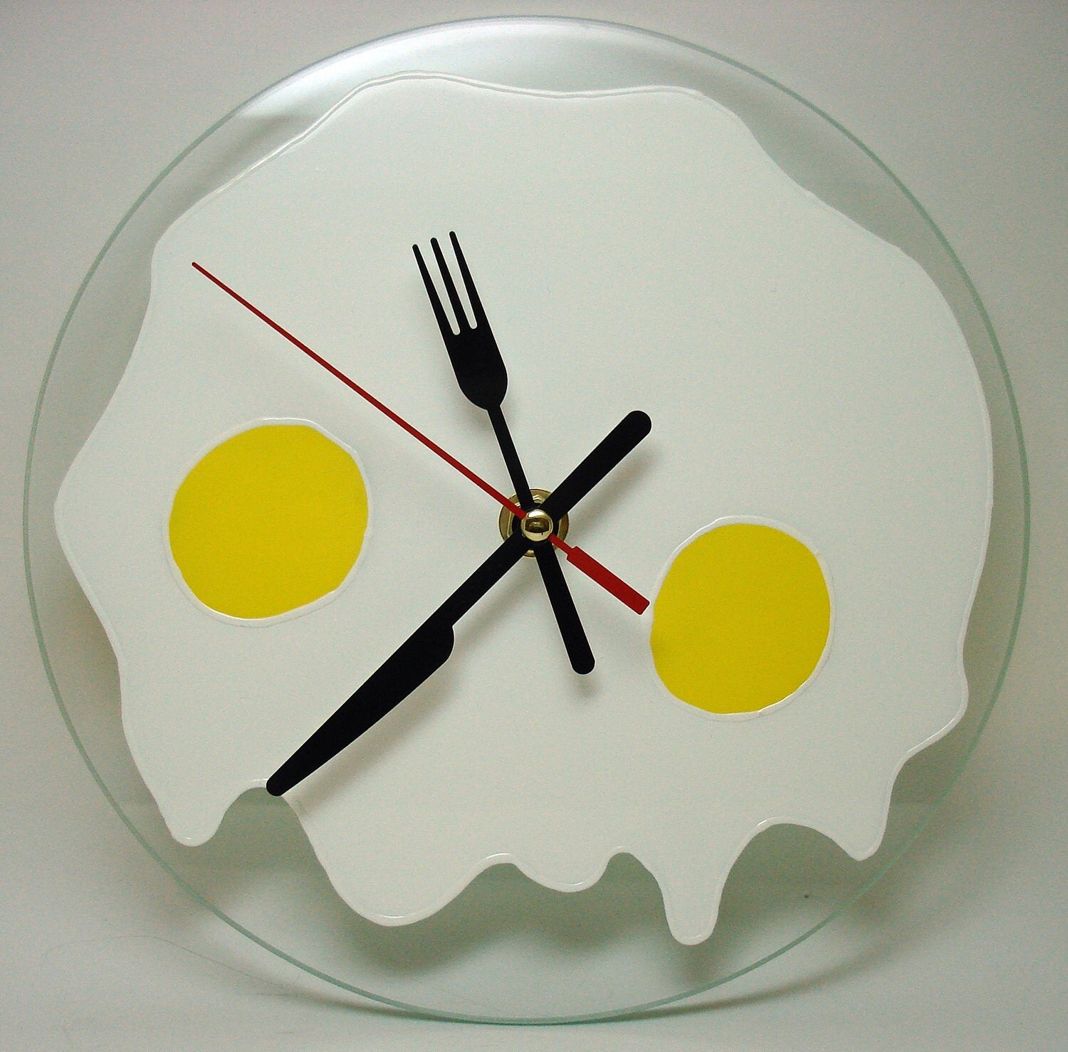 Fried Eggs Silent Wall Clock Kitchen Food Wall Clock Hand
