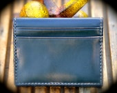 Leather Card Case - Men's Wallet - Slim Fold Card Case