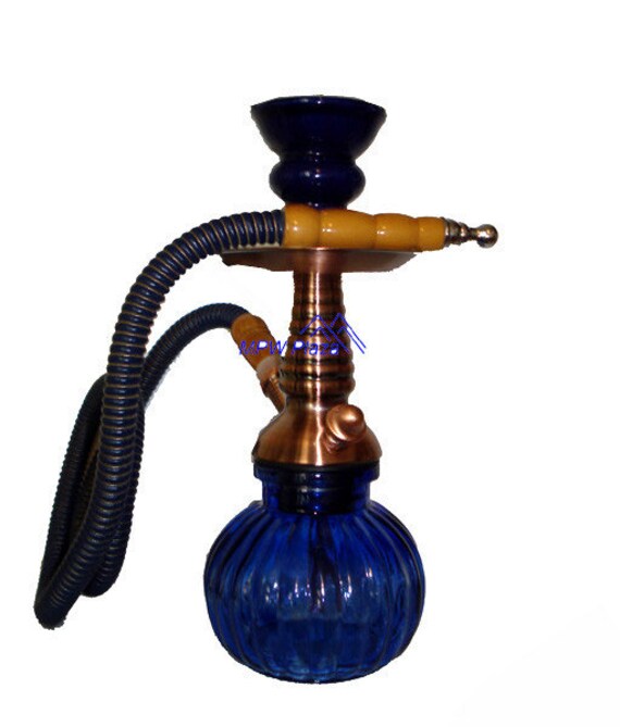 Items similar to Copper Blue Decorative Hookah on Etsy