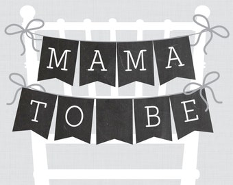 Mom to be chair sign | Etsy