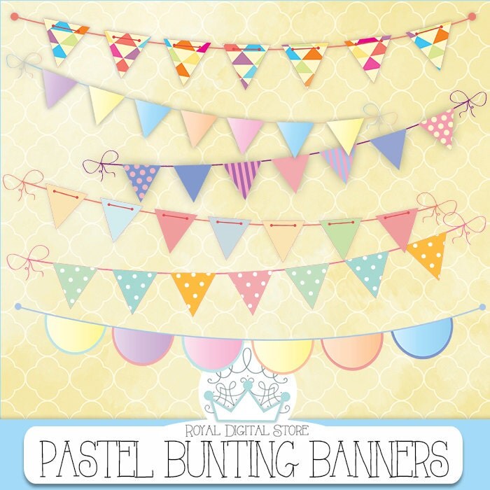 Bunting Clipart The Royal Digital Store