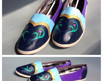 Frozen Inspired hand-painted shoes