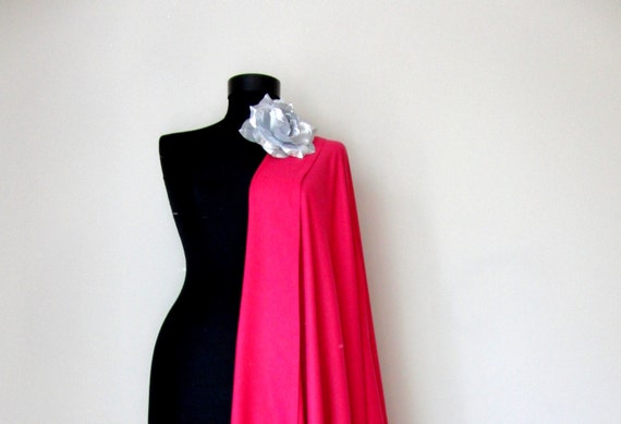 cerise pink shawl for wedding