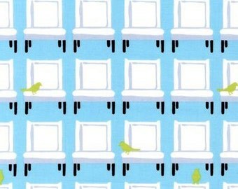 Tufted Tweets 10399-47 Grass by Laurie Wisbrun Robert Kaufman Half yards