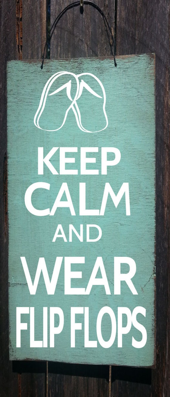 beach decor, beach sign, flip flops, Keep Calm And Wear Flip Flops Sign, Beach decor, flip flop decor, beach house decor, flip flops, 36