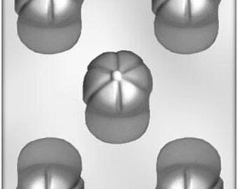 3" Baseball Caps Chocolate Candy Mold Hats Sports