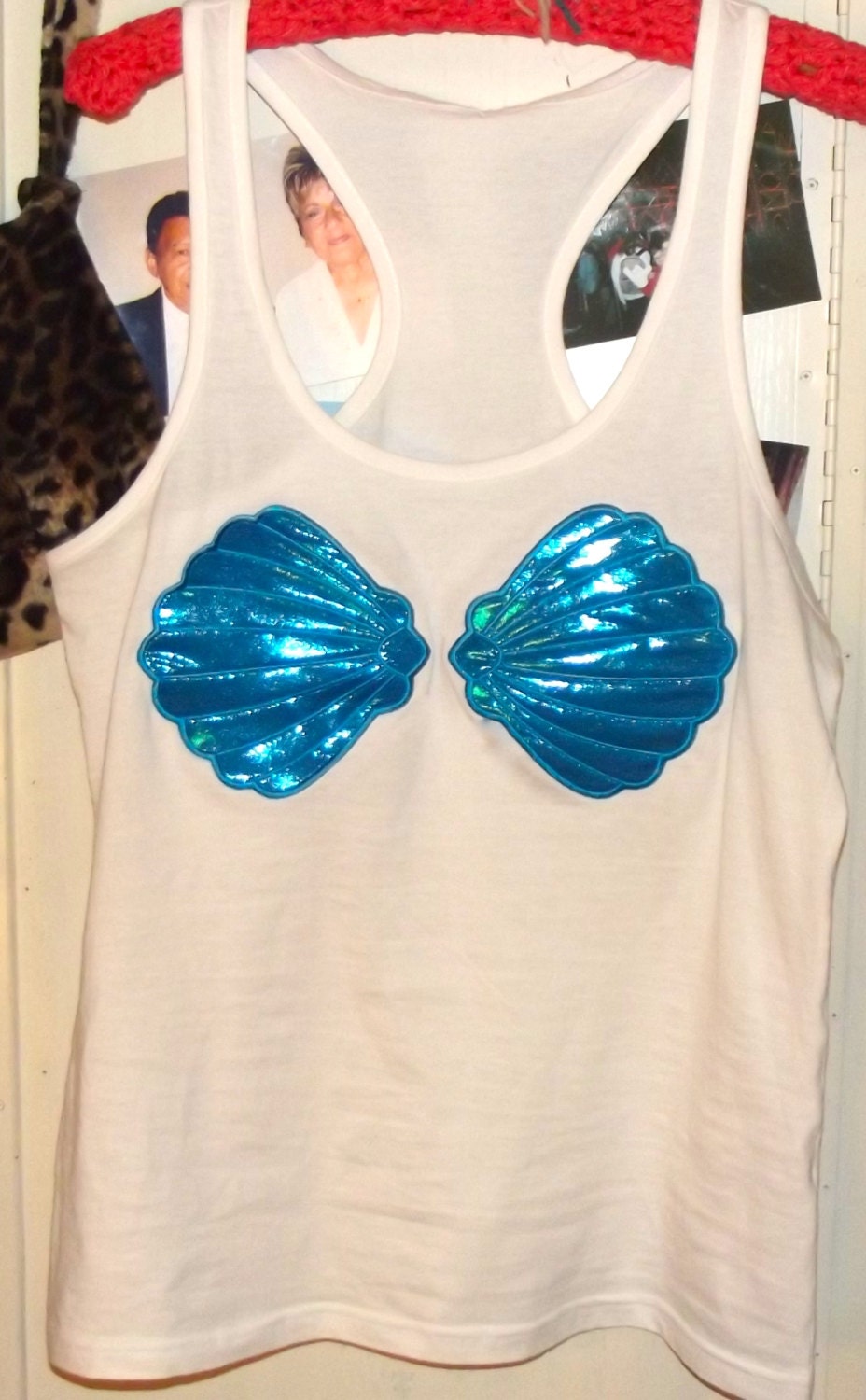 Mermaid Shell Tank Top. Disney The Little by aTaylorMadeEmbroider