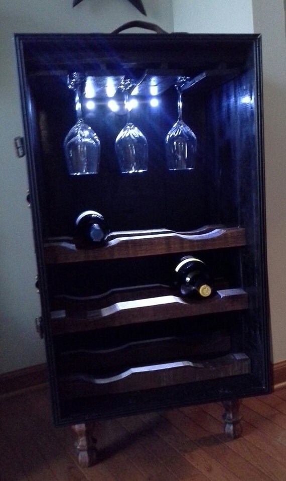 Repurposed Vintage Steamer Trunk Wine Rack by HistoryRepeat