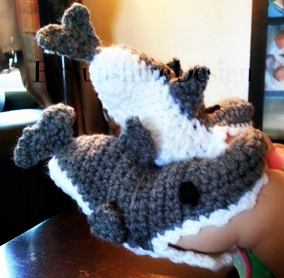 Crochet Shark booties