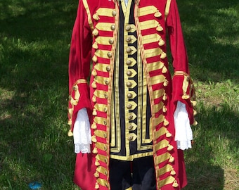 Captain Hook Peter Pan Jacket Pirate Coat Custom Costume