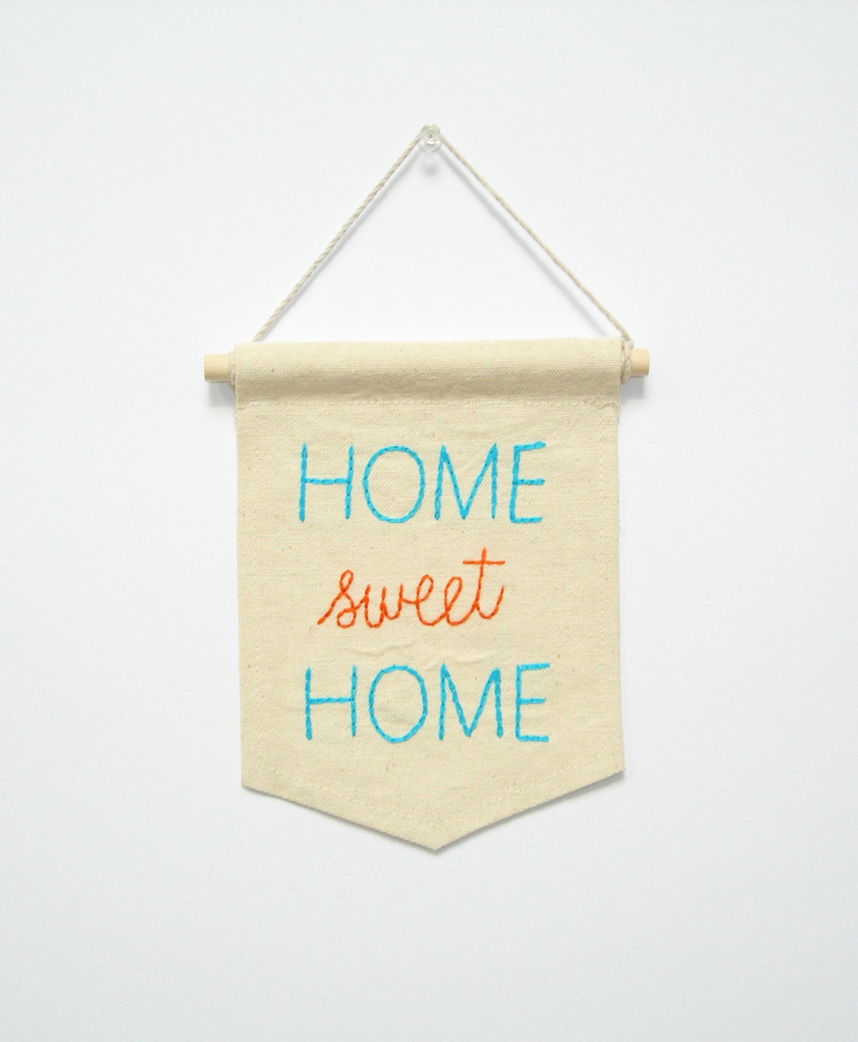 Home Sweet Home Embroidered Banner Banner Wall Hanging
