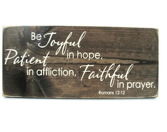 signs  Wall Wood christian in Decor Sign rustic Hope Home Be   Rustic  Christian Joyful Hanging