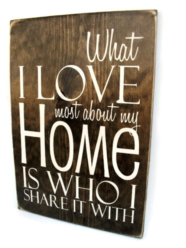 Wood Wall Word Art Rustic Sign Home Decor by InTheDustDesigns