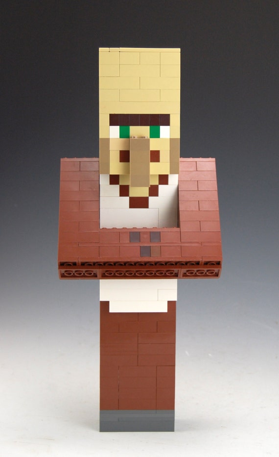 minecraft lego villager figure