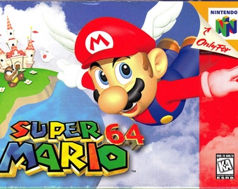Mario 64 high quality Poster