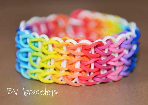 Rainbow Loom Rubberband Rubber Band Triple Friendship by EVloom