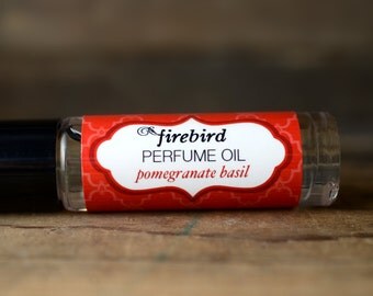 Pomegranate Basil Perfume Oil, Red Currant, Pomegranate, Flowering Herbs