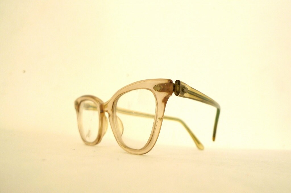 Sale Clear Cat Eye Frames Vintage Usa Women S Eyeglass Or Sunglasses