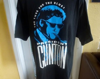 bill clinton saxophone shirt