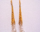 Gold  beaded earrings