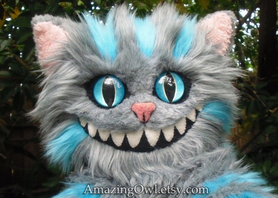 realistic cheshire cat plush