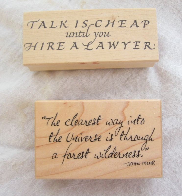 Quotes Rubber Stamp Lot