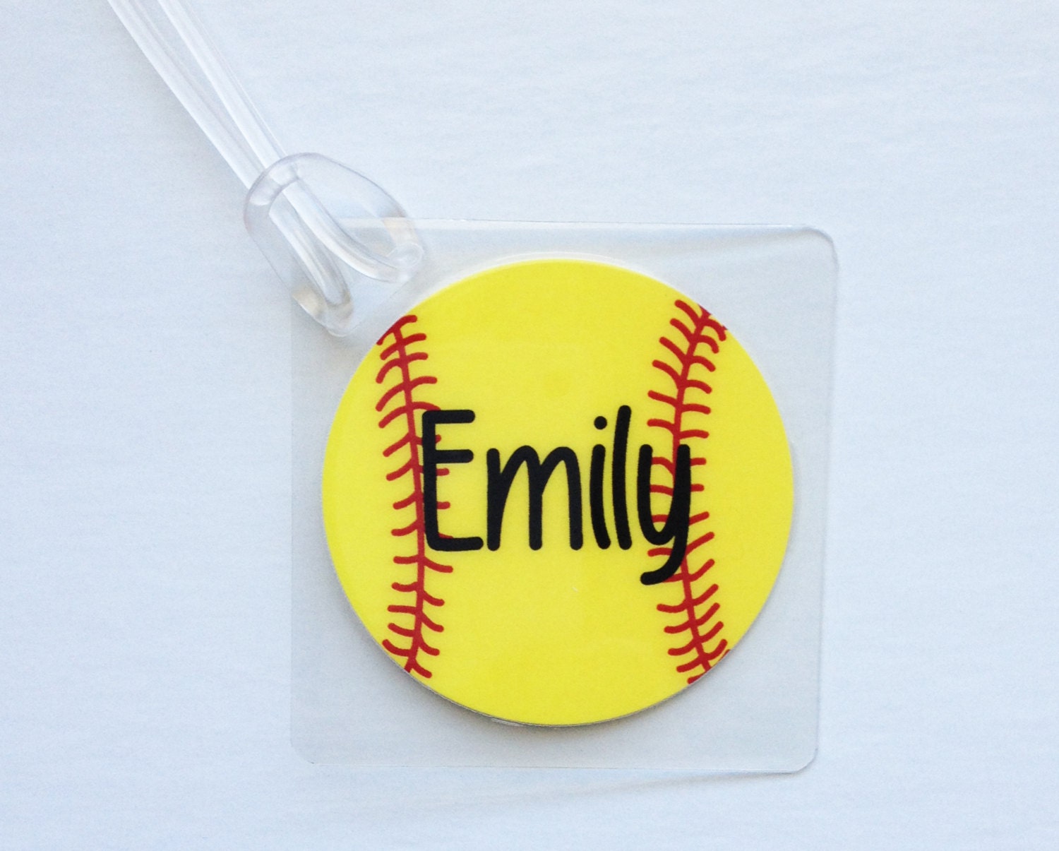 Softball Bag Tag Softball Mom Gift Softball Coach by Toddletags