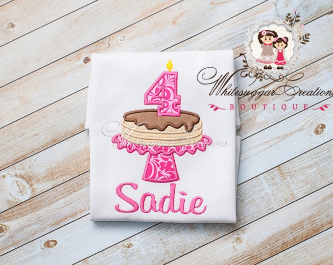 Pancake Birthday Shirt - Custom Baby Girl Outfit - First Pancake Birthday Party - Second Birthday Outfit - Third Birthday Outfit