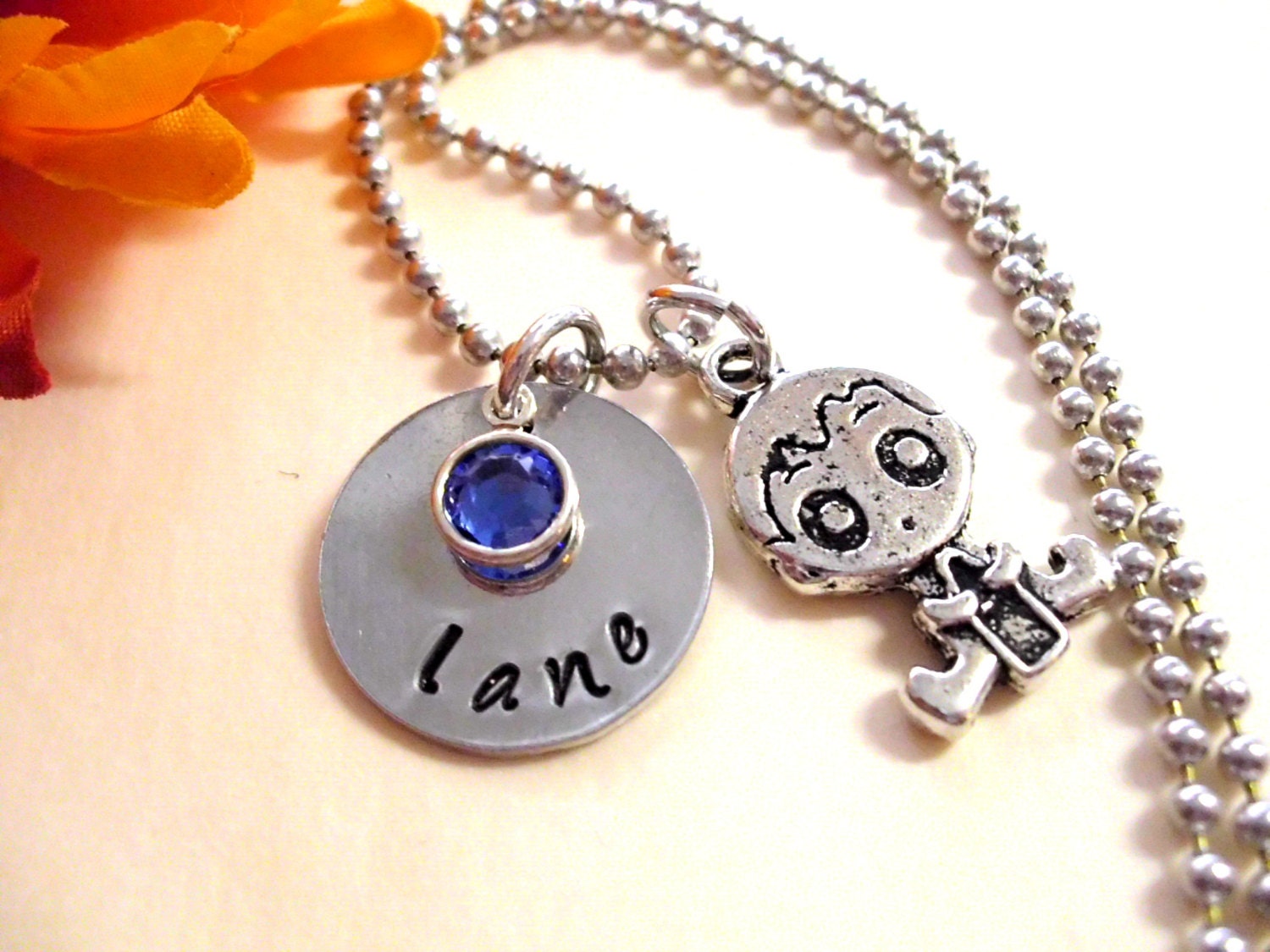 Baby Boy Jewelry New Baby Necklace Personalized by CharmAccents