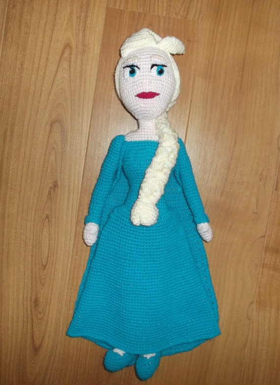ELSA Frozen Ice princess Doll CROCHET pattern PDF