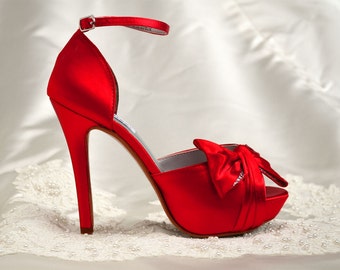 red wedding shoes – Etsy
