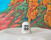 Vintage Thimble Route 66 Southwest Thimble Sewing Room Thimble Collector Highway Vintage 1980s