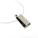 Sterling Silver Pendant, Modern, Black, White, Color, Geometric, Contemporary, Necklace, OOAK