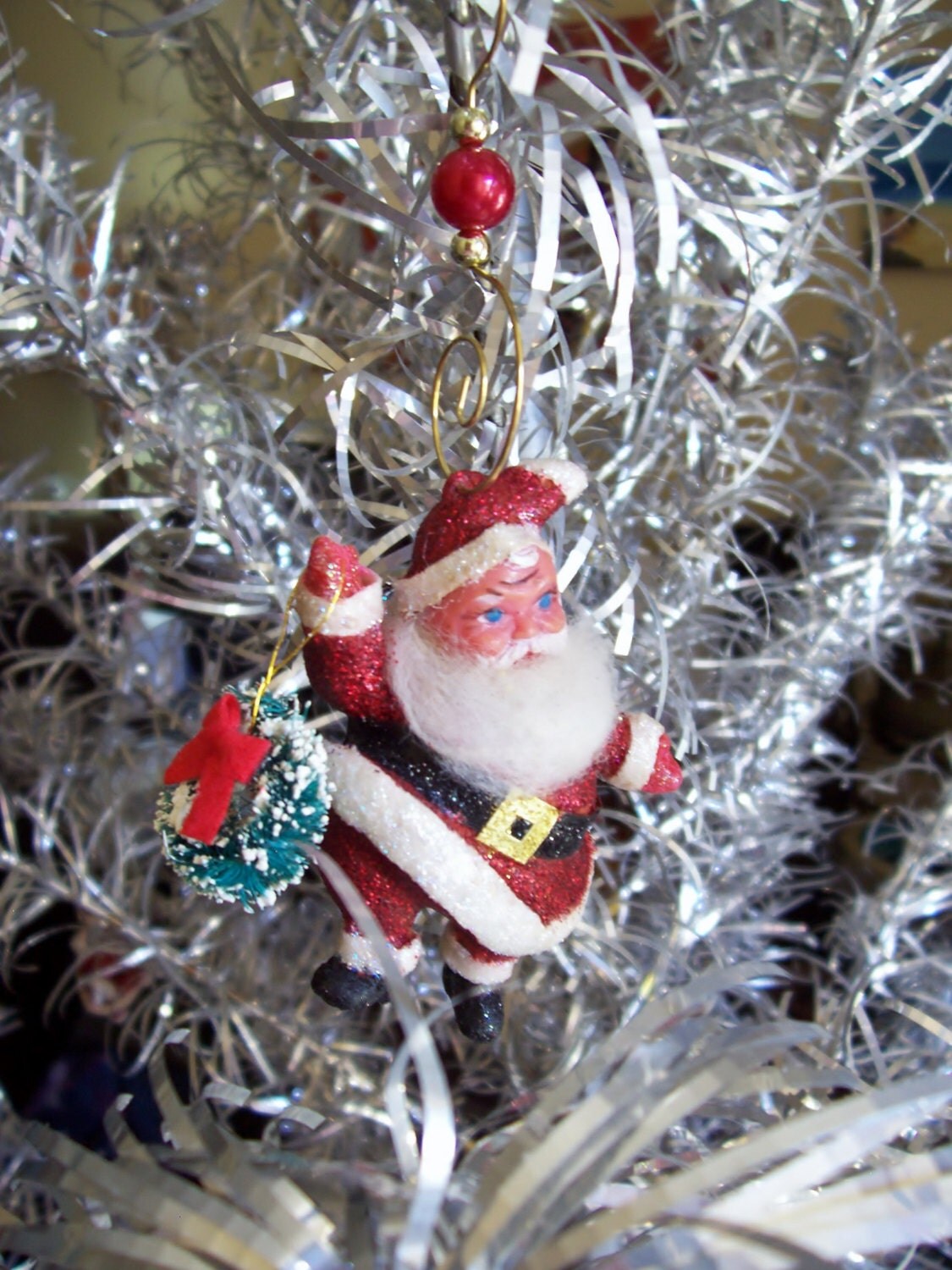 hand painted christmas tree ornament santa claus vintage hand painted christmas tree ornament santa claus vintage