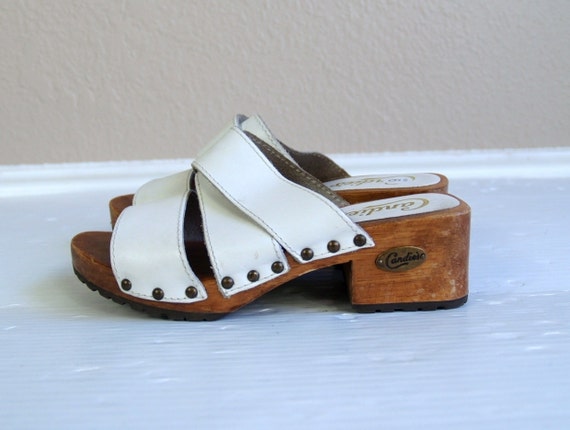 candies wooden platform shoes