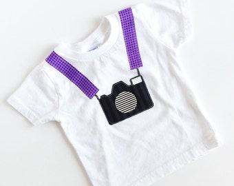 Camera Shirt, Tourist Baby Camera T-Shirt, Photography Shirt, kids
