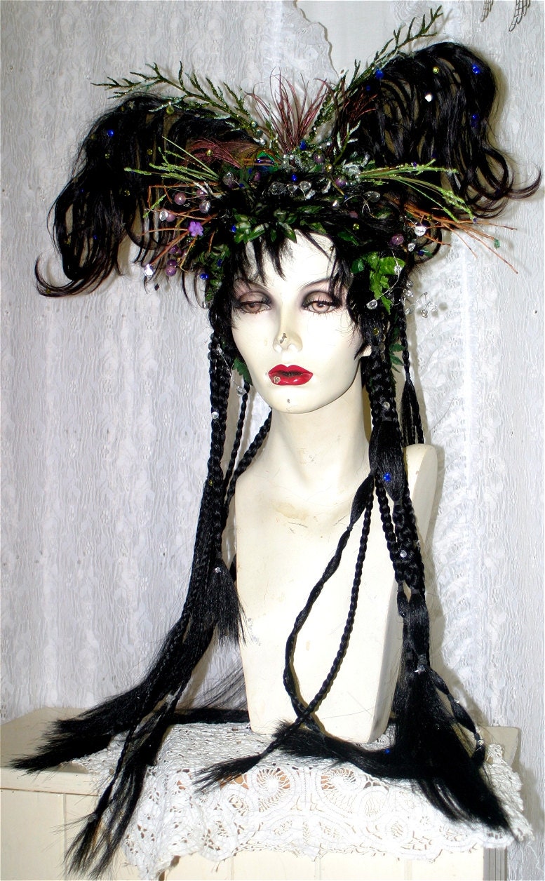 EXAMPLEs of custom made Wig Hair Headpiece Costume Faerie