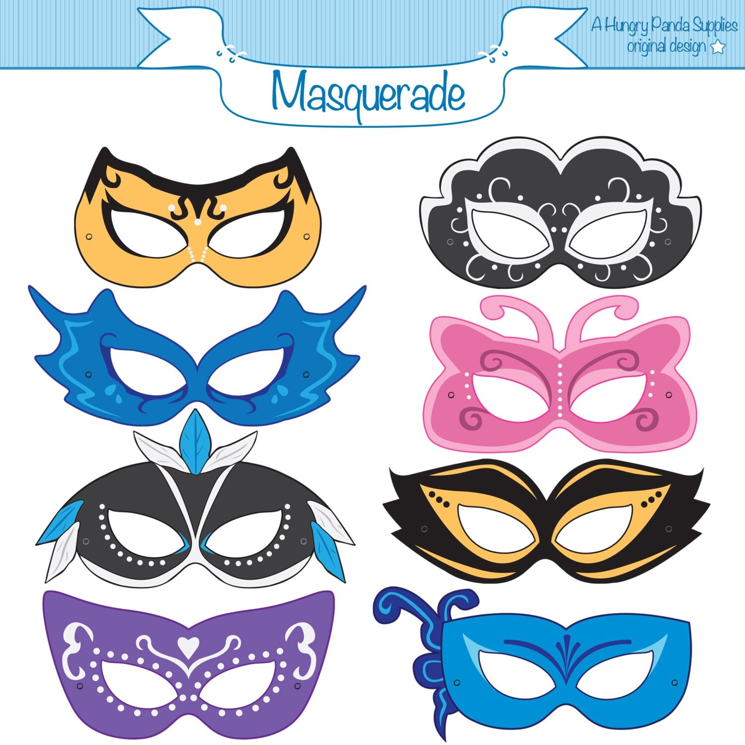 Masquerade Printable Masks masquerade mask printable