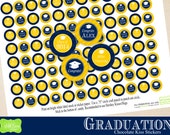 Graduation Chocolate Kiss Stickers, Graduation Stickers, Printable Chocolate Kiss Stickers, Graduation Party Printables Il_170x135